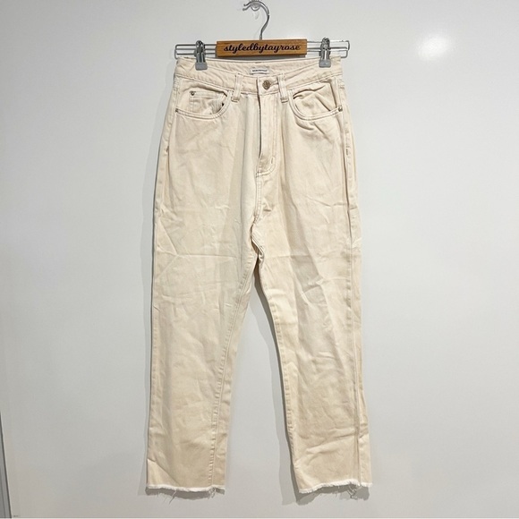 WEWOREWHAT Icon Jean in Cream - Picture 2 of 10